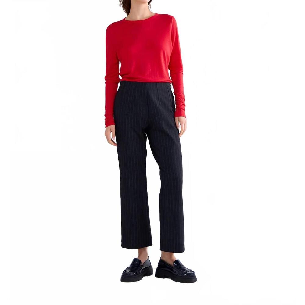 NEW SUMMUM crewneck long sleeve top in true red